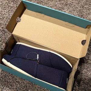Navy Cotton Canvas Toms